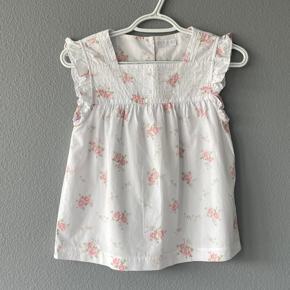 Girl 9-11Yr English Rose Summer Blouse